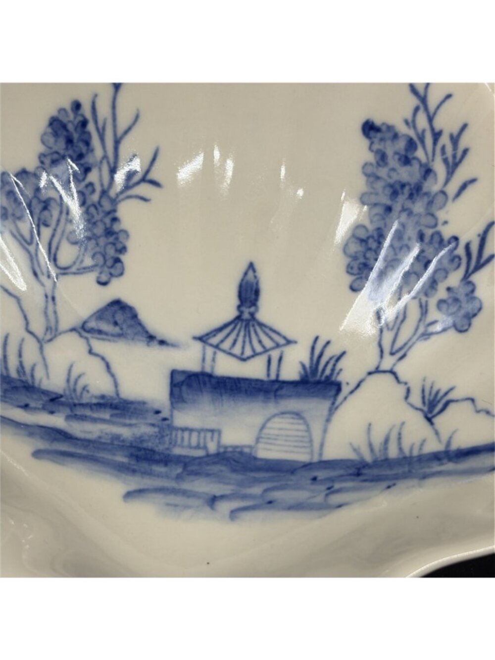 Colonial Williamsburg Andrea by Sadek Blue in Bloom Decorative Dishes Set 2 Vtg - Picture 4 of 14